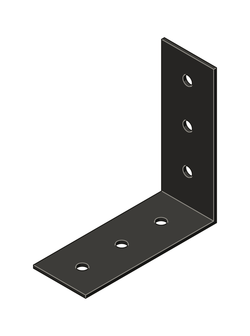 4" x 10" Heavy Duty Angle Bracket in 1/4" steel