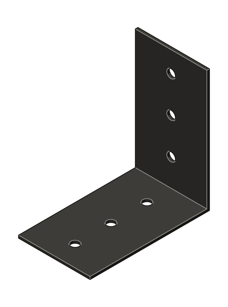6" x 10" Heavy Duty Angle Bracket in 1/4" steel