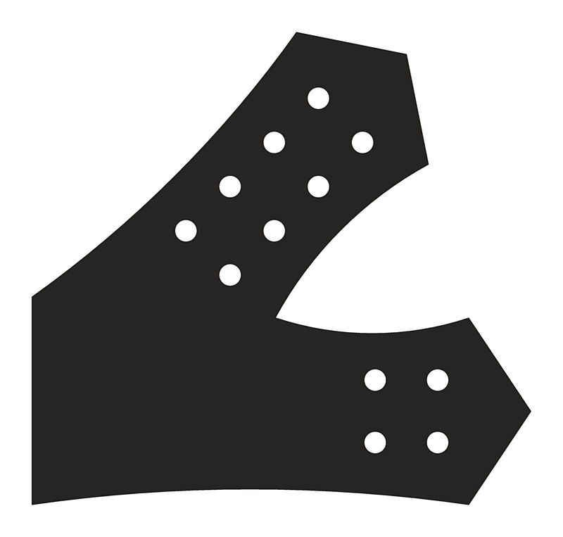 VTE6 timber truss plate, 12/12 pitch