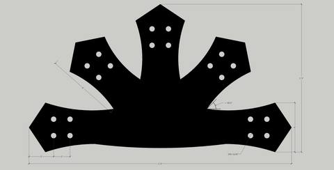 The Esker Collection of Timber Truss Plates (for 6"-10" Timbers)