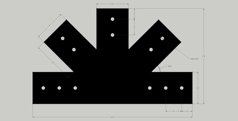 The Massif Collection of Timber Truss Plates (for 6"-10" Timbers)