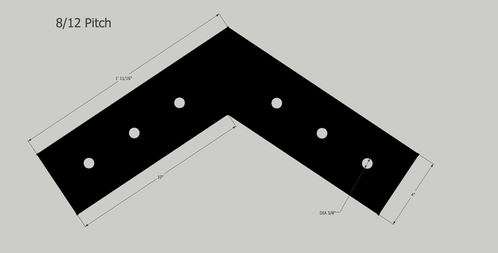 N4 (Actual product is unfinished steel unless powder-coating is chosen at checkout.)