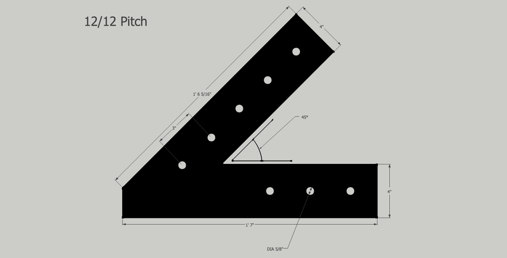 VT4 (Actual product is unfinished steel unless powder-coating is chosen at checkout.)