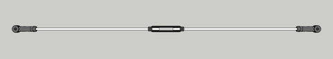 1/2" Tie Rod Assembly with Turnbuckle