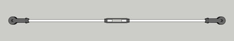 3/4" Tie Rod Assembly with Turnbuckle