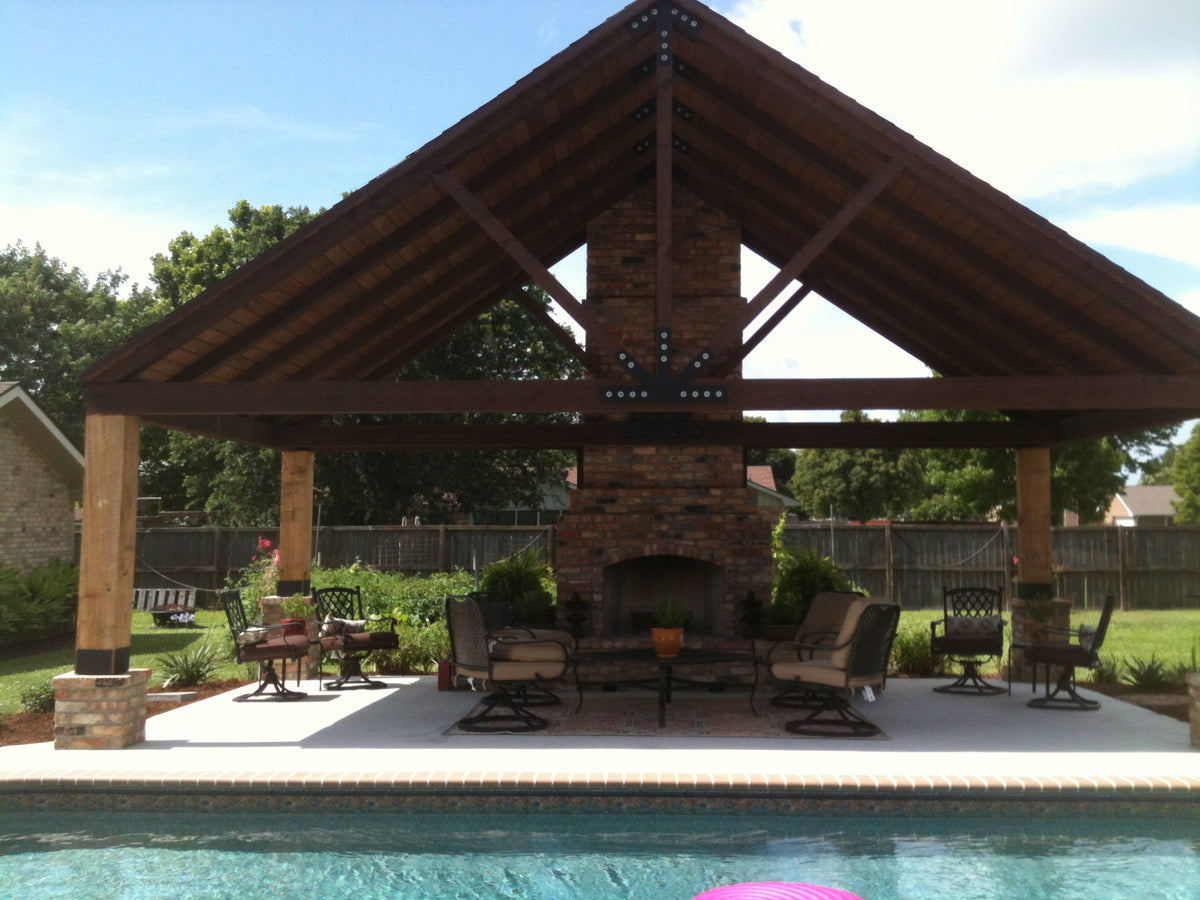 Pool patio in Louisiana
