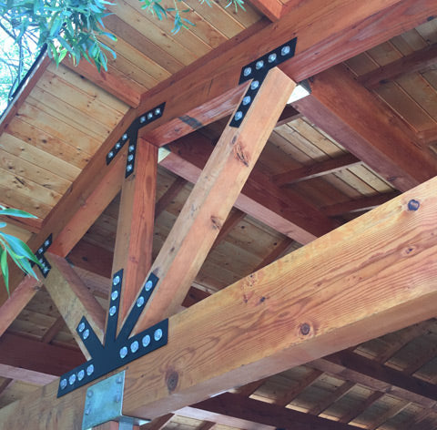Covered patio in California