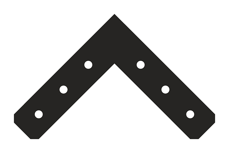 N3 timber truss plate, 12/12 pitch