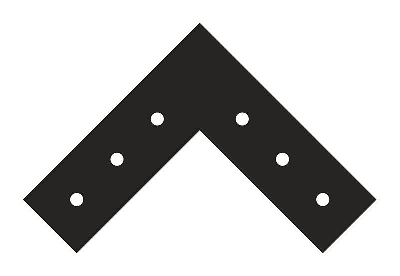 N4 timber truss plate, 12/12 pitch