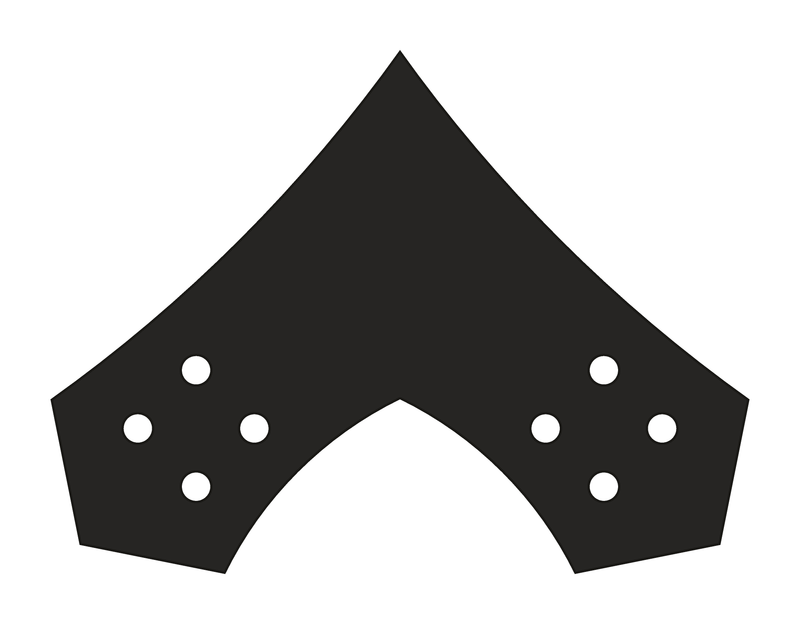 NE6 timber truss plate, 12/12 pitch