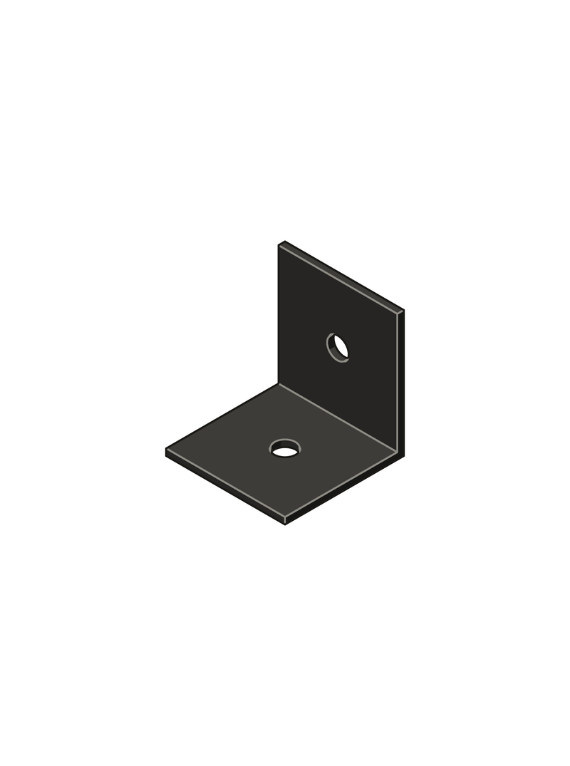 4" x 4" Heavy Duty Angle Bracket in 1/4" steel