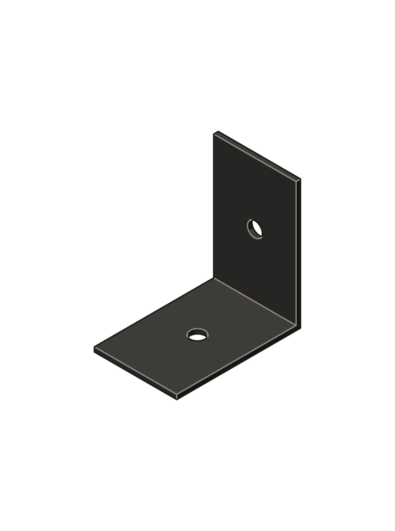 4" x 6" Heavy Duty Angle Bracket in 1/4" steel