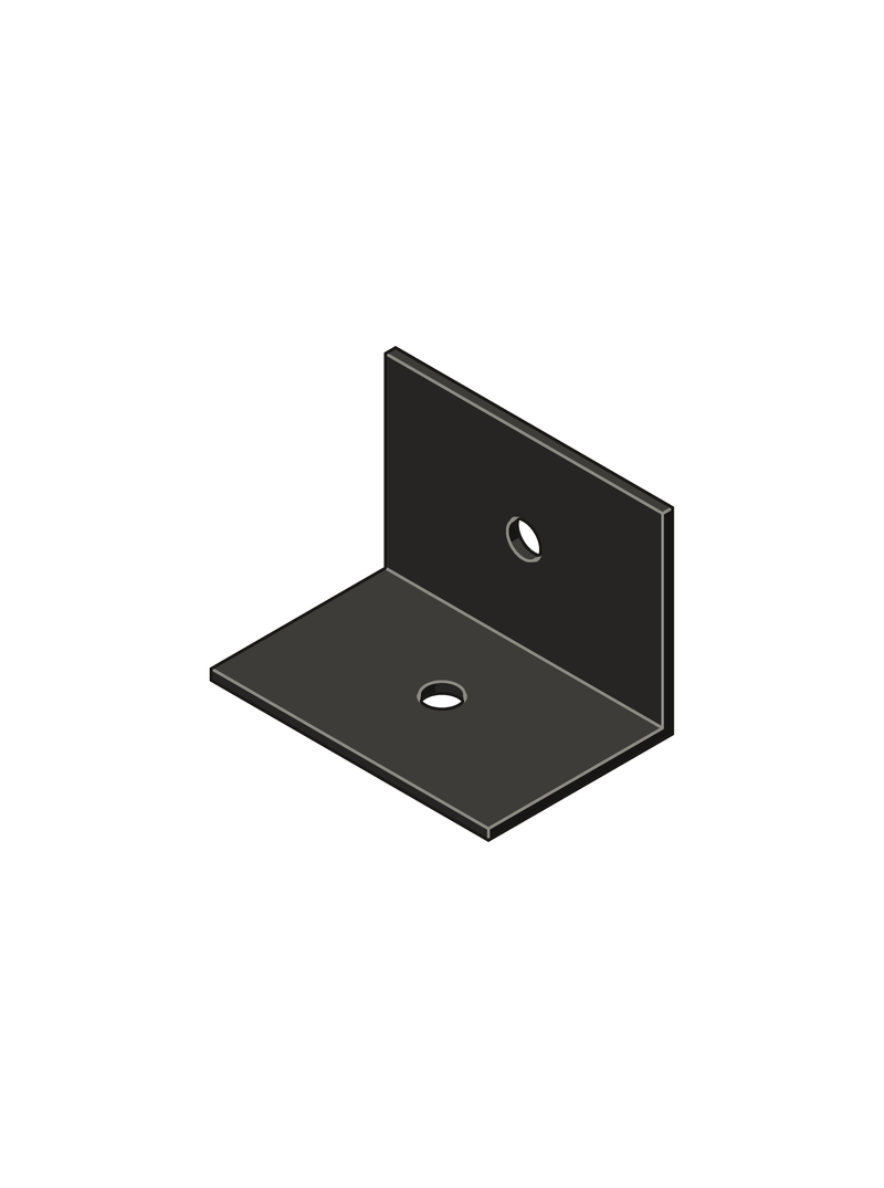 6" x 4" Heavy Duty Angle Bracket in 1/4" steel