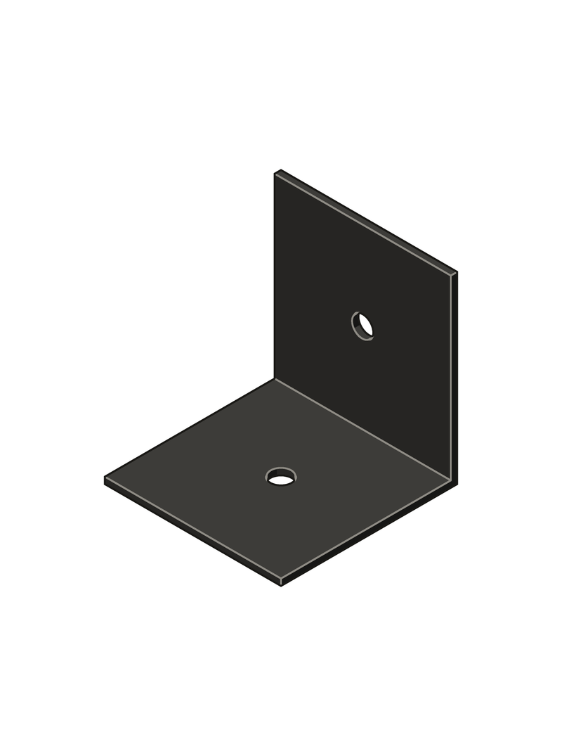 6" x 6" Heavy Duty Angle Bracket in 1/4" steel