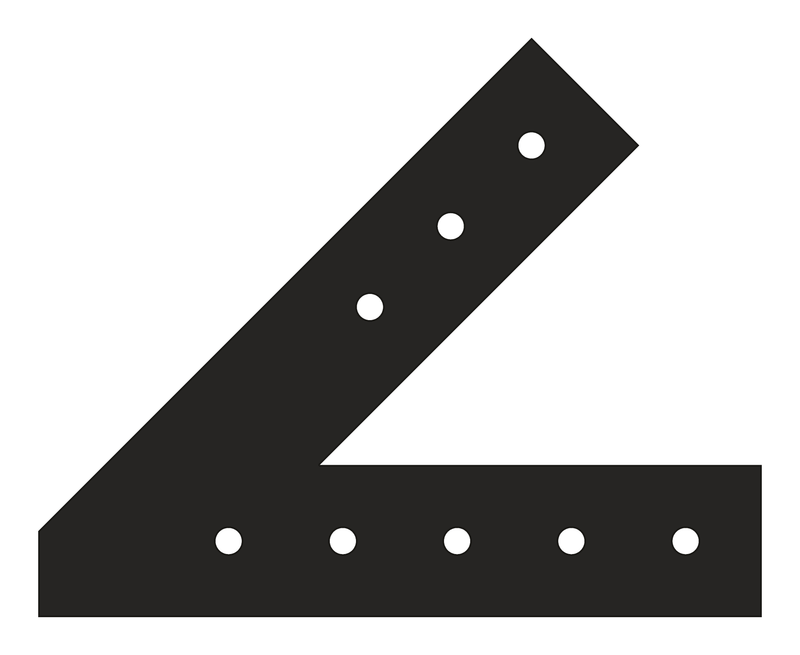 VB4 timber truss plate, 12/12 pitch