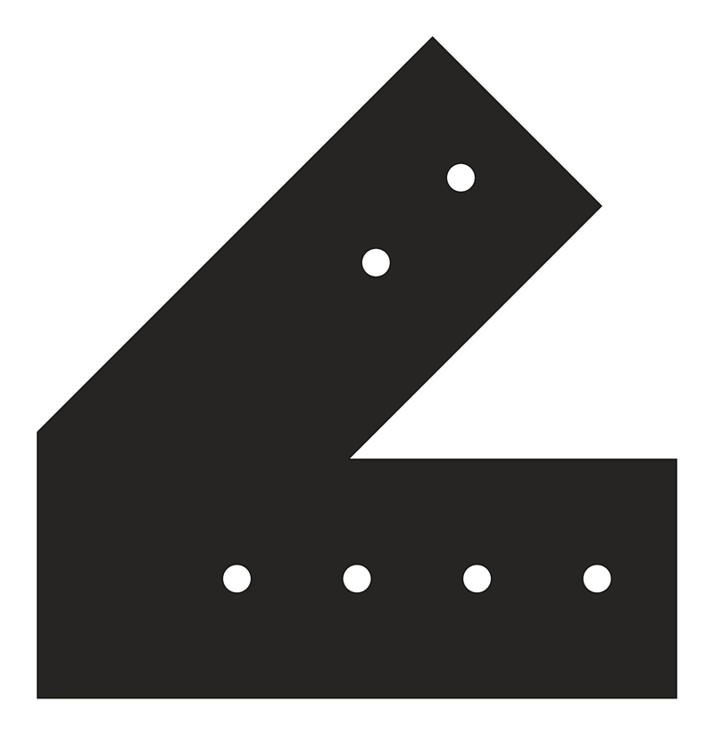 VB6 timber truss plate, 12/12 pitch