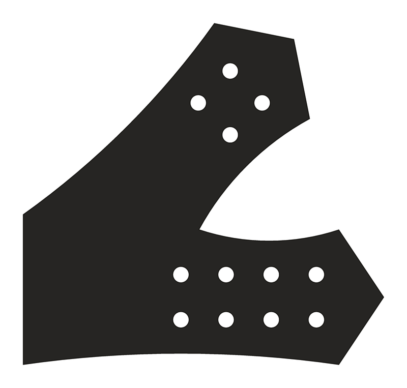 VBE6 timber truss plate, 12/12 pitch