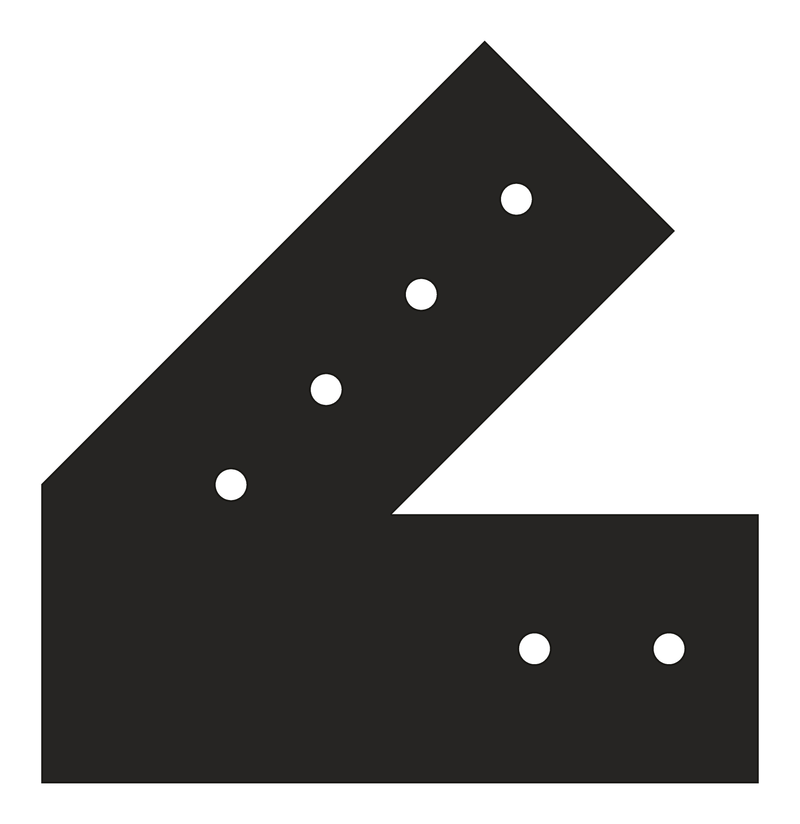 VT6 timber truss plate, 12/12 pitch