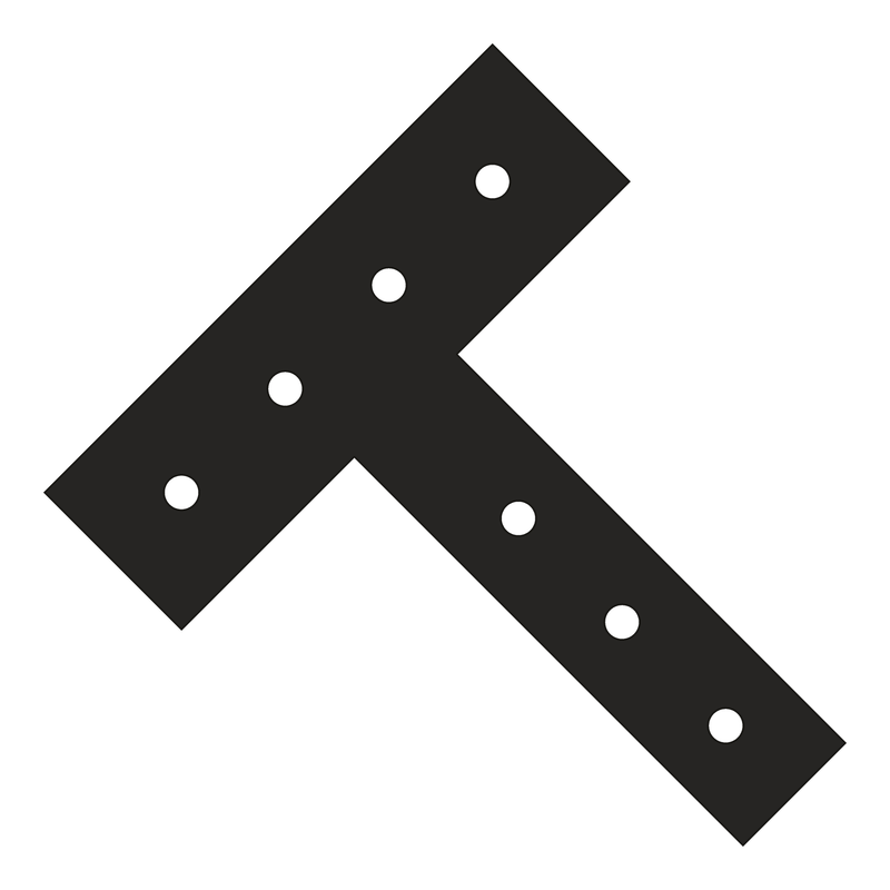 Y4 timber truss plate, 12/12 pitch