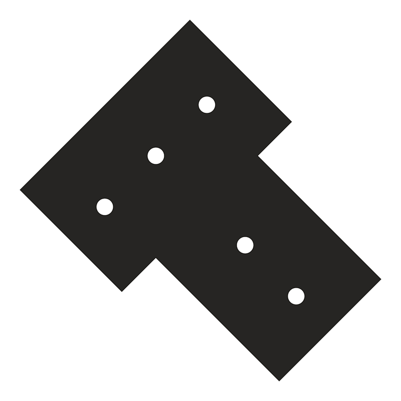 Y6 timber truss plate, 12/12 pitch