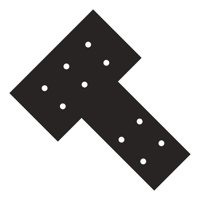 Y8 timber truss plate, 12/12 pitch