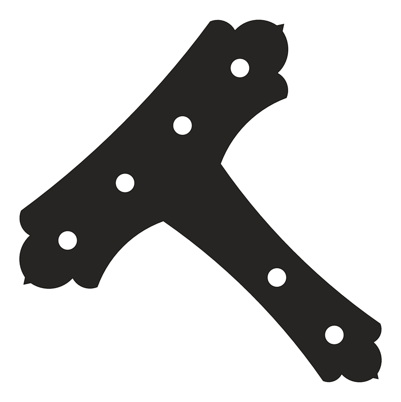 YC4 timber truss plate, 12/12 pitch