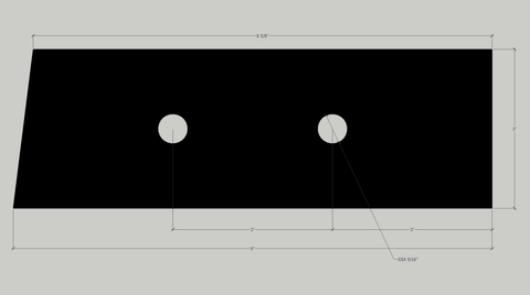 Custom Beveled Mending Plate