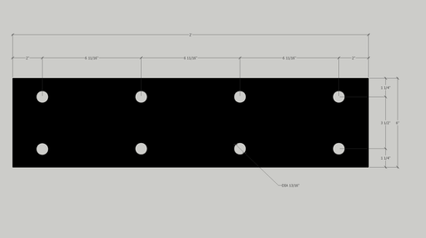 Custom 2' Mending Plate