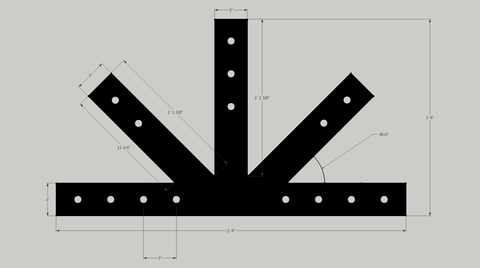 Custom 3" Truss Fan Plate