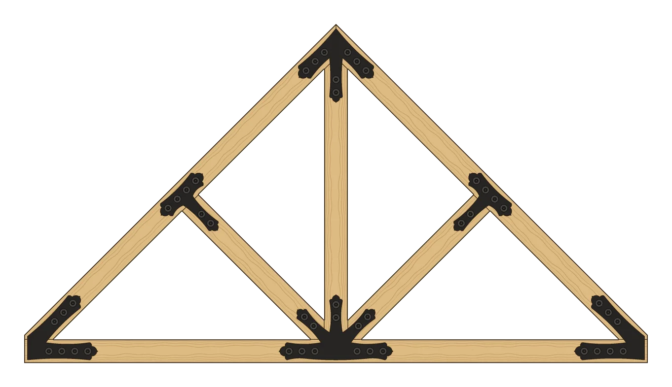 Cuesta king post truss, with the YC4 marked