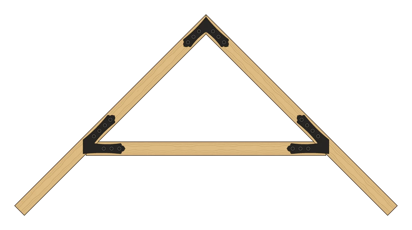 Cuesta raised tie beam, with the VTC4 marked