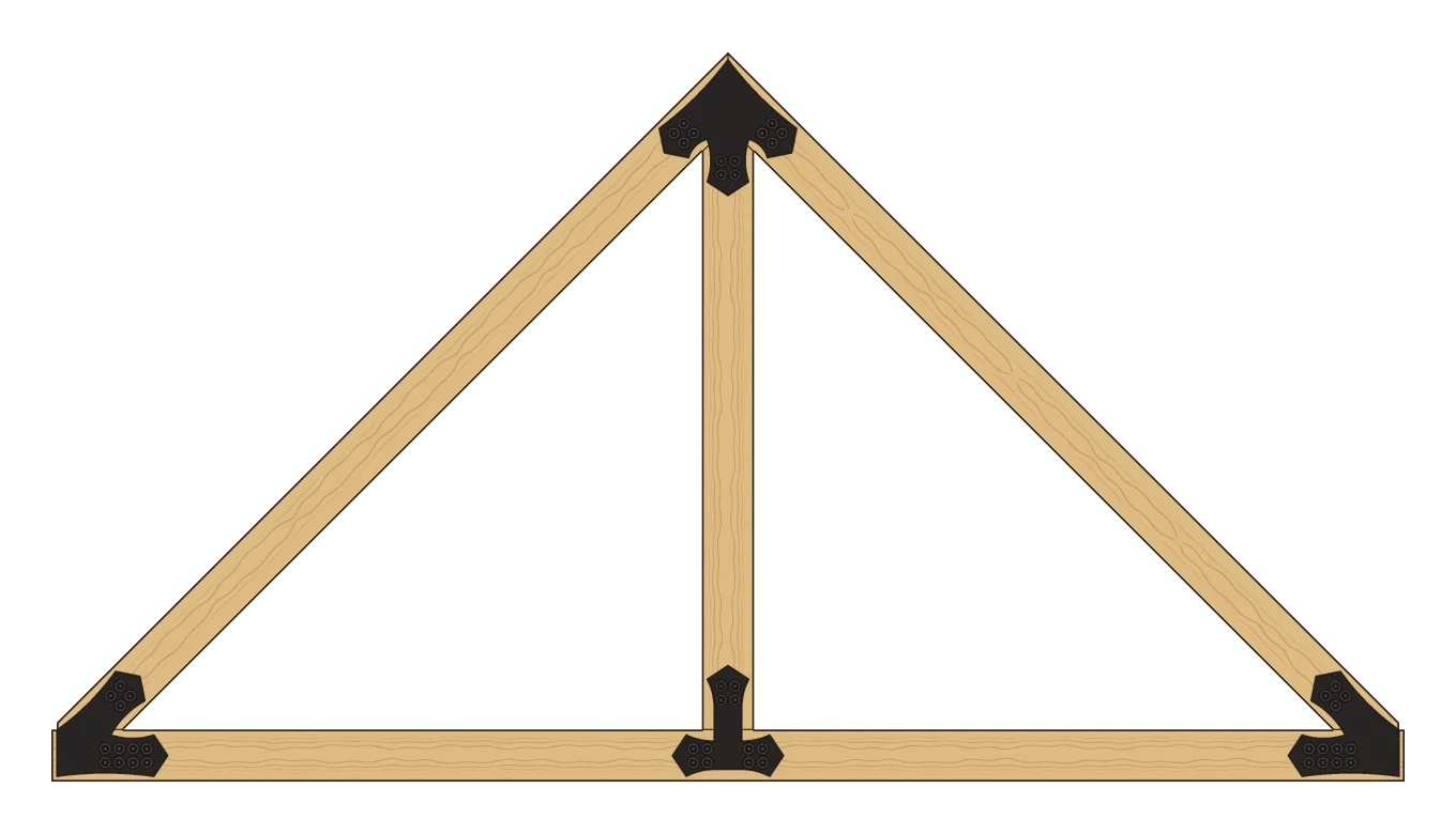 Esker king post truss, with the TE6 marked