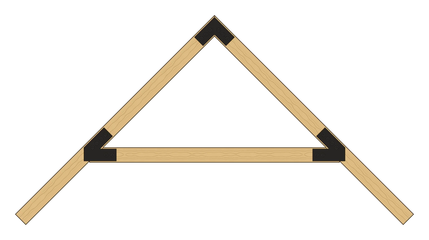 Massif raised tie beam, with the VT6 marked
