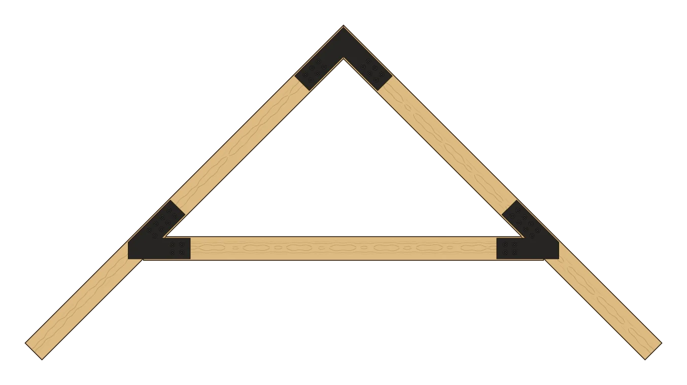 Sierra raised tie beam, with the VT8 marked